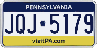 PA license plate JQJ5179