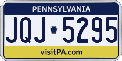 PA license plate JQJ5295