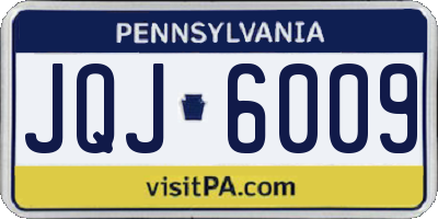 PA license plate JQJ6009