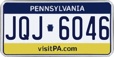 PA license plate JQJ6046