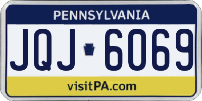 PA license plate JQJ6069