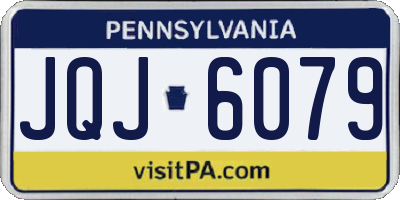 PA license plate JQJ6079