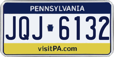 PA license plate JQJ6132