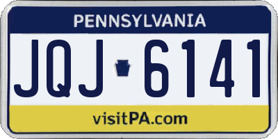 PA license plate JQJ6141