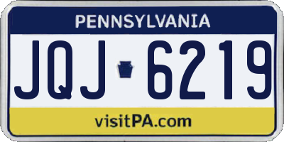 PA license plate JQJ6219