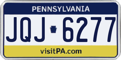 PA license plate JQJ6277