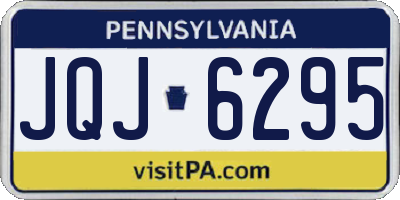 PA license plate JQJ6295