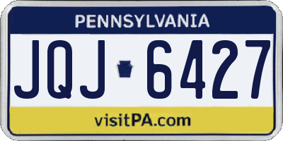 PA license plate JQJ6427