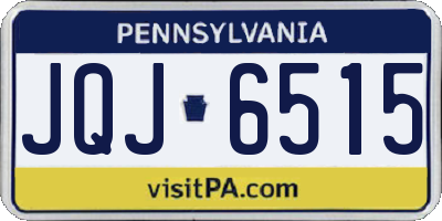 PA license plate JQJ6515