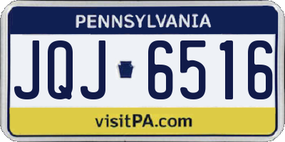 PA license plate JQJ6516