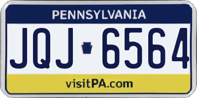 PA license plate JQJ6564