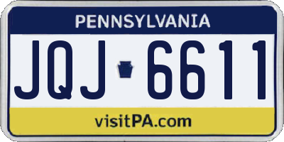 PA license plate JQJ6611