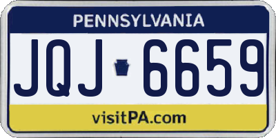 PA license plate JQJ6659