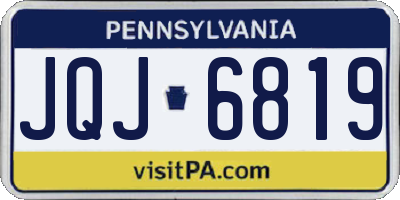 PA license plate JQJ6819