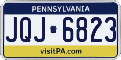 PA license plate JQJ6823