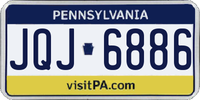 PA license plate JQJ6886