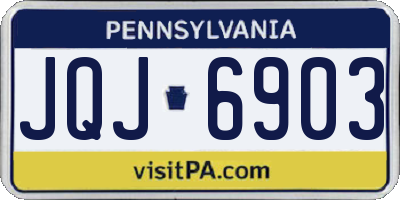 PA license plate JQJ6903