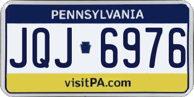 PA license plate JQJ6976