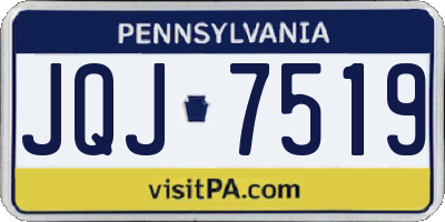 PA license plate JQJ7519