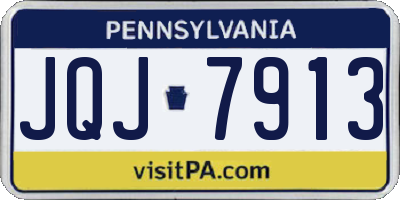 PA license plate JQJ7913