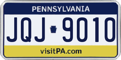 PA license plate JQJ9010