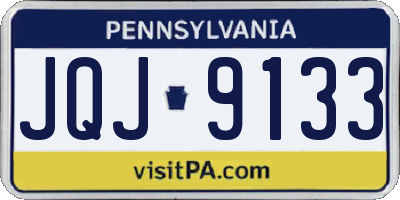 PA license plate JQJ9133