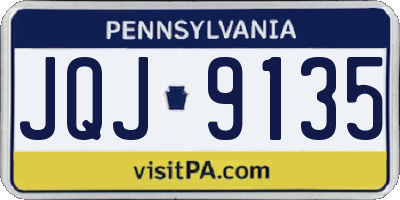 PA license plate JQJ9135