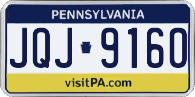 PA license plate JQJ9160