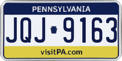 PA license plate JQJ9163