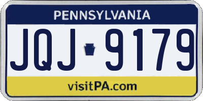 PA license plate JQJ9179