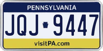PA license plate JQJ9447