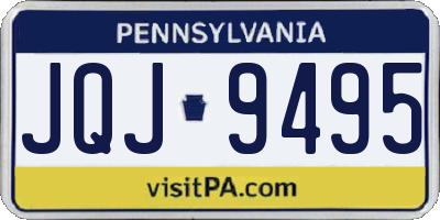 PA license plate JQJ9495
