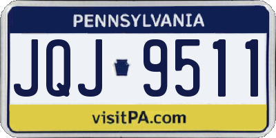 PA license plate JQJ9511