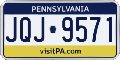 PA license plate JQJ9571