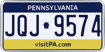 PA license plate JQJ9574