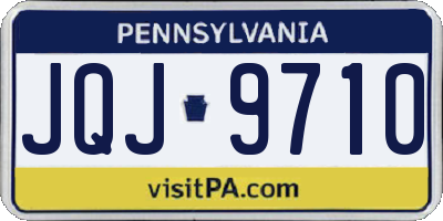 PA license plate JQJ9710