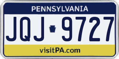 PA license plate JQJ9727