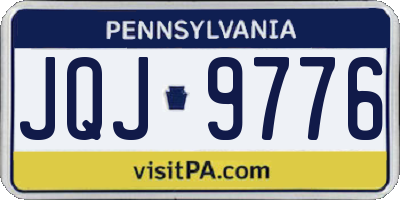 PA license plate JQJ9776