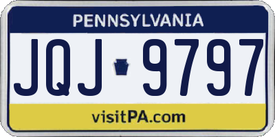 PA license plate JQJ9797