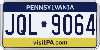 PA license plate JQL9064