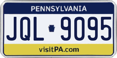 PA license plate JQL9095