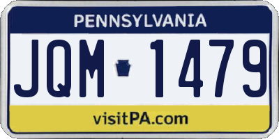 PA license plate JQM1479