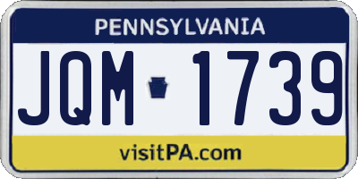 PA license plate JQM1739