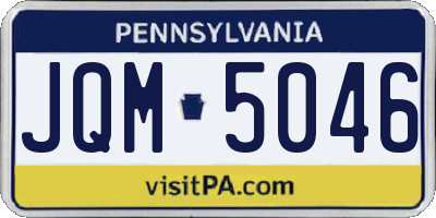 PA license plate JQM5046