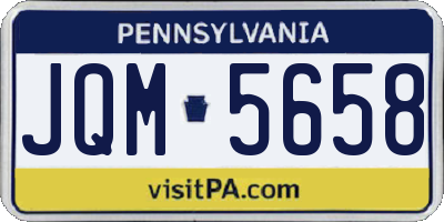 PA license plate JQM5658