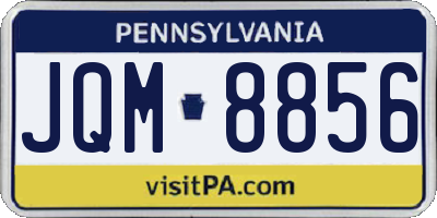 PA license plate JQM8856