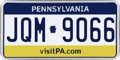 PA license plate JQM9066