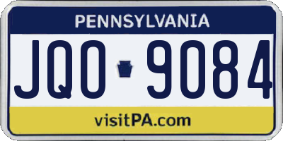 PA license plate JQO9084