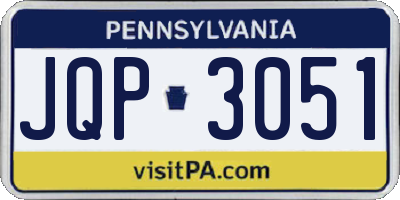 PA license plate JQP3051