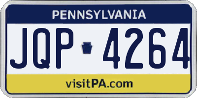 PA license plate JQP4264
